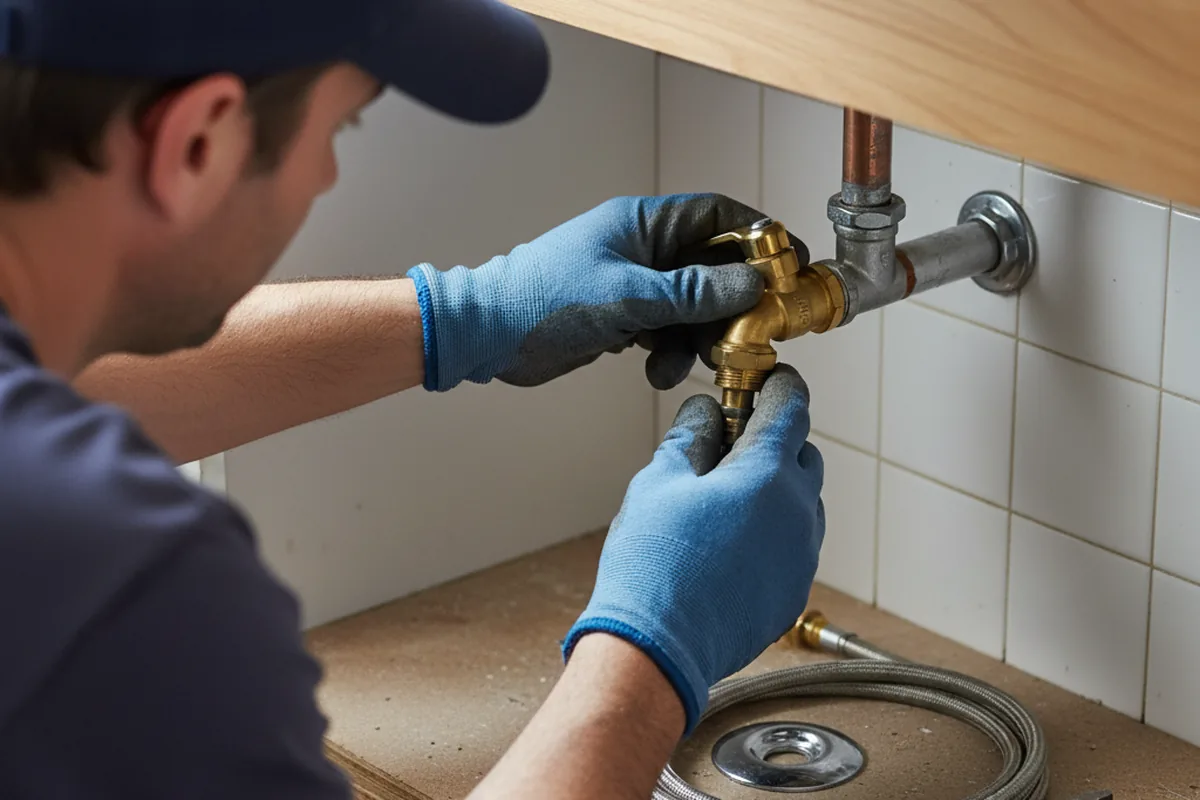 Shutoff valve and fitting work during Faucet and Fixture Repair in Mickleton
